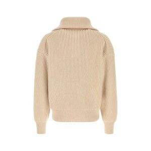 ALEXANDER MCQUEEN Men's Ribbed Turtleneck Sweater Men BEIGE O TAN Sweaters &